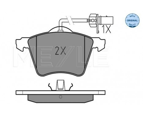 Brake Pad Set, disc brake MEYLE-ORIGINAL Quality 025 234 1819/W