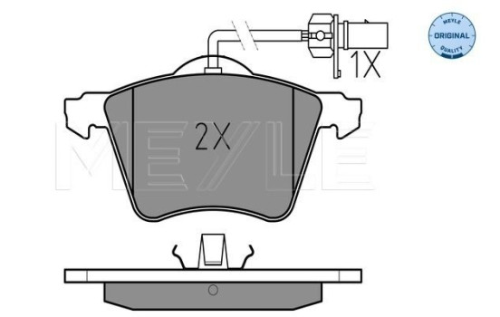 Brake Pad Set, disc brake MEYLE-ORIGINAL Quality 025 234 1819/W