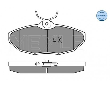 Brake Pad Set, disc brake MEYLE-ORIGINAL Quality 025 234 2417