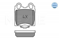 Brake Pad Set, disc brake MEYLE-ORIGINAL Quality 025 234 2915/W