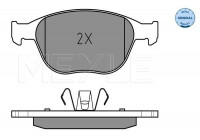 Brake Pad Set, disc brake MEYLE-ORIGINAL Quality 025 234 4017