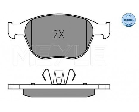 Brake Pad Set, disc brake MEYLE-ORIGINAL Quality 025 234 4017