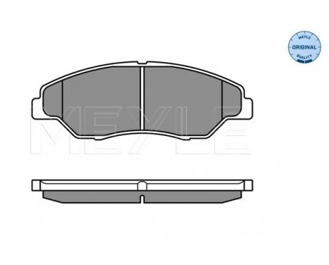 Brake Pad Set, disc brake MEYLE-ORIGINAL Quality 025 234 4215/W