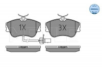 Brake Pad Set, disc brake MEYLE-ORIGINAL Quality 025 234 4519/W