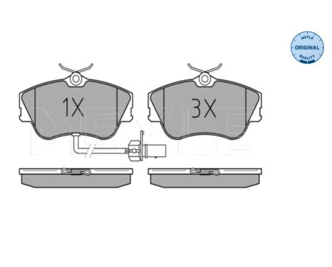 Brake Pad Set, disc brake MEYLE-ORIGINAL Quality 025 234 4519/W, Image 2