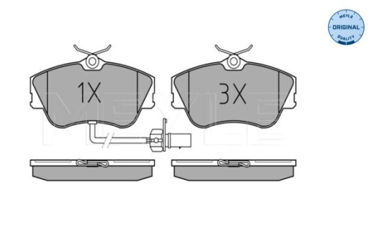 Brake Pad Set, disc brake MEYLE-ORIGINAL Quality 025 234 4519/W, Image 2