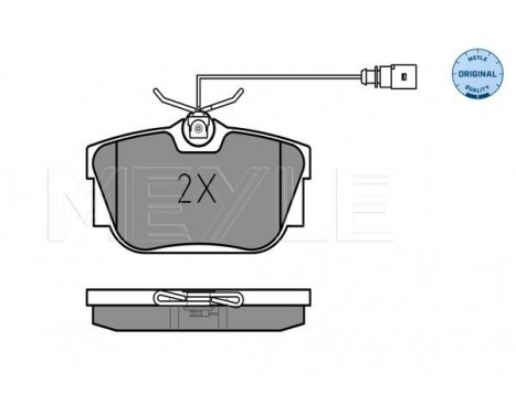 Brake Pad Set, disc brake MEYLE-ORIGINAL Quality 025 234 4616/W