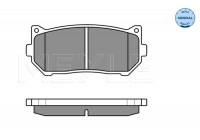 Brake Pad Set, disc brake MEYLE-ORIGINAL Quality 025 234 5513/W