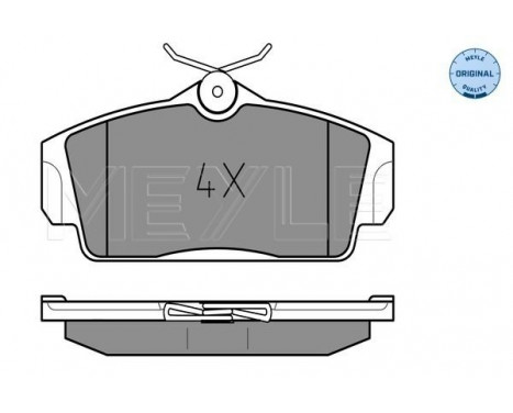 Brake Pad Set, disc brake MEYLE-ORIGINAL Quality 025 234 6316