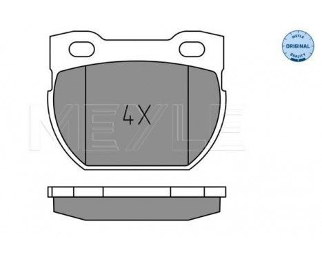 Brake Pad Set, disc brake MEYLE-ORIGINAL Quality 025 234 7118