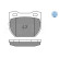 Brake Pad Set, disc brake MEYLE-ORIGINAL Quality 025 234 7118