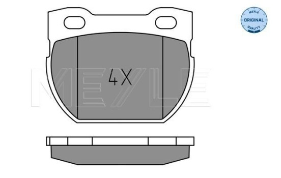 Brake Pad Set, disc brake MEYLE-ORIGINAL Quality 025 234 7118