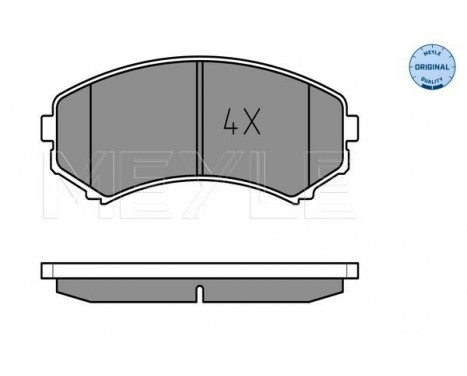 Brake Pad Set, disc brake MEYLE-ORIGINAL Quality 025 234 8816/W