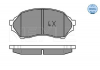 Brake Pad Set, disc brake MEYLE-ORIGINAL Quality 025 234 9016