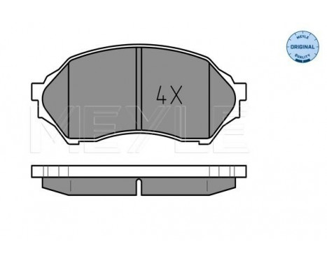 Brake Pad Set, disc brake MEYLE-ORIGINAL Quality 025 234 9016