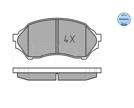 Brake Pad Set, disc brake MEYLE-ORIGINAL Quality 025 234 9016, Image 2