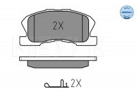 Brake Pad Set, disc brake MEYLE-ORIGINAL Quality 025 234 9714/W