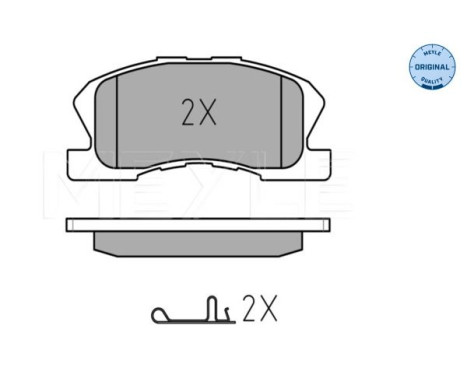 Brake Pad Set, disc brake MEYLE-ORIGINAL Quality 025 234 9714/W, Image 2
