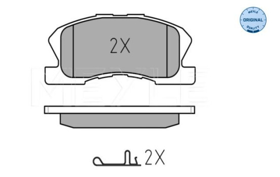 Brake Pad Set, disc brake MEYLE-ORIGINAL Quality 025 234 9714/W, Image 2