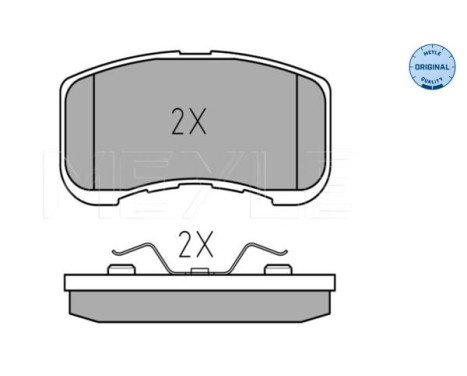 Brake Pad Set, disc brake MEYLE-ORIGINAL Quality 025 234 9714/W, Image 3
