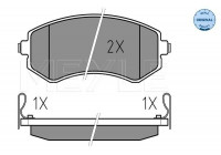 Brake Pad Set, disc brake MEYLE-ORIGINAL Quality 025 235 0216/W