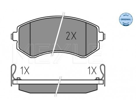 Brake Pad Set, disc brake MEYLE-ORIGINAL Quality 025 235 0216/W