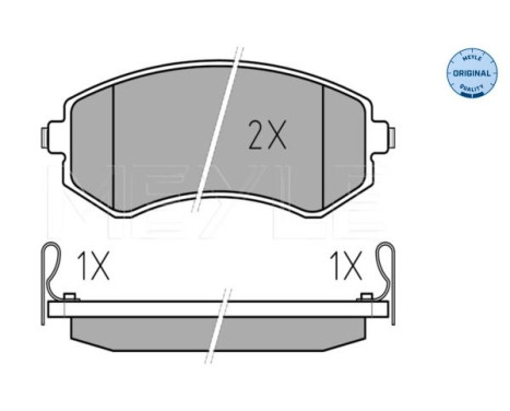 Brake Pad Set, disc brake MEYLE-ORIGINAL Quality 025 235 0216/W, Image 2