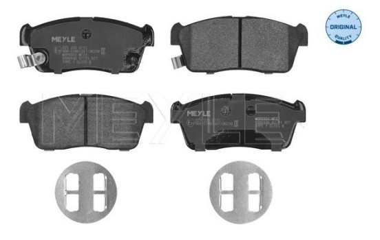 Brake Pad Set, disc brake MEYLE-ORIGINAL Quality 025 235 0715