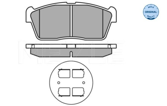 Brake Pad Set, disc brake MEYLE-ORIGINAL Quality 025 235 0715, Image 2