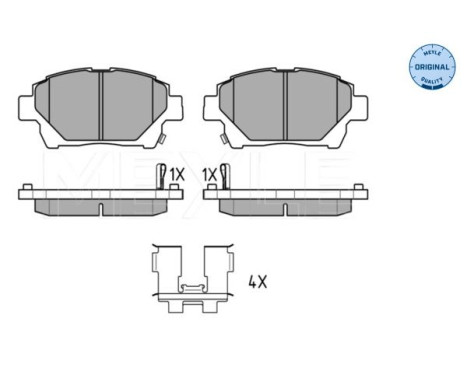 Brake Pad Set, disc brake MEYLE-ORIGINAL Quality 025 235 1015/W, Image 2