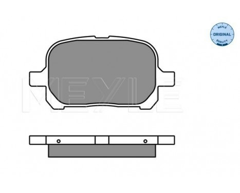 Brake Pad Set, disc brake MEYLE-ORIGINAL Quality 025 235 1317