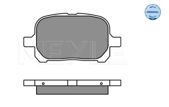 Brake Pad Set, disc brake MEYLE-ORIGINAL Quality 025 235 1317
