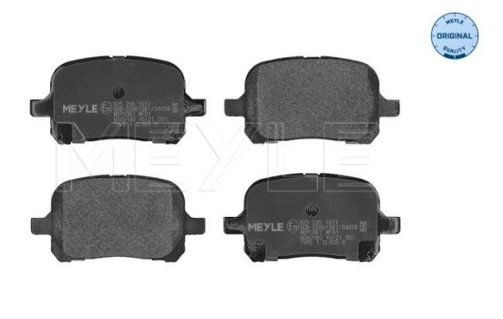 Brake Pad Set, disc brake MEYLE-ORIGINAL Quality 025 235 1317, Image 2