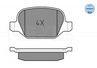 Brake Pad Set, disc brake MEYLE-ORIGINAL Quality 025 235 1716