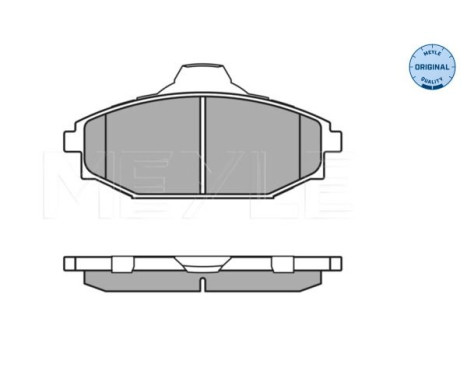 Brake Pad Set, disc brake MEYLE-ORIGINAL Quality 025 235 1816/W