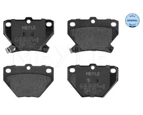 Brake Pad Set, disc brake MEYLE-ORIGINAL Quality 025 235 2114/W, Image 4