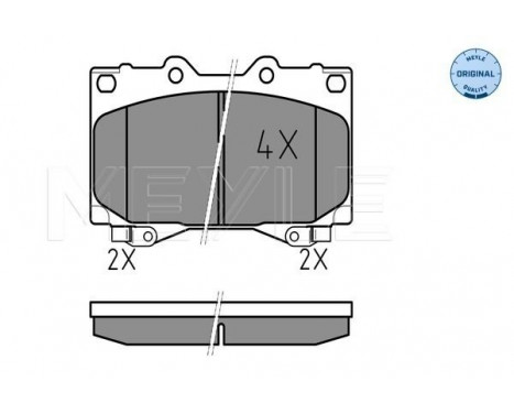 Brake Pad Set, disc brake MEYLE-ORIGINAL Quality 025 235 2415/W