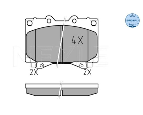 Brake Pad Set, disc brake MEYLE-ORIGINAL Quality 025 235 2415/W, Image 2