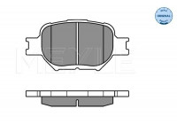 Brake Pad Set, disc brake MEYLE-ORIGINAL Quality 025 235 2617