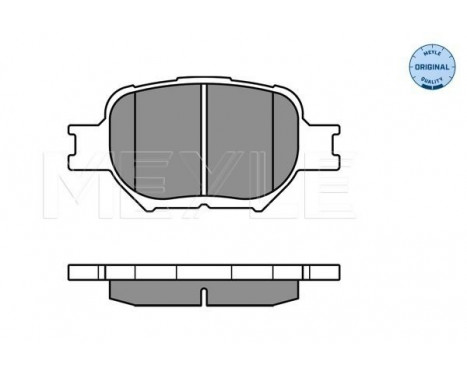 Brake Pad Set, disc brake MEYLE-ORIGINAL Quality 025 235 2617