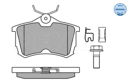 Brake Pad Set, disc brake MEYLE-ORIGINAL Quality 025 235 2714/W, Image 2