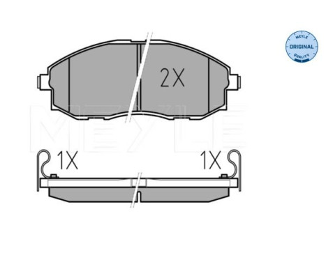 Brake Pad Set, disc brake MEYLE-ORIGINAL Quality 025 235 3617/W, Image 2