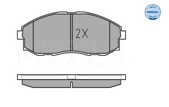 Brake Pad Set, disc brake MEYLE-ORIGINAL Quality 025 235 3617/W, Image 3