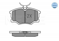 Brake Pad Set, disc brake MEYLE-ORIGINAL Quality 025 235 4616