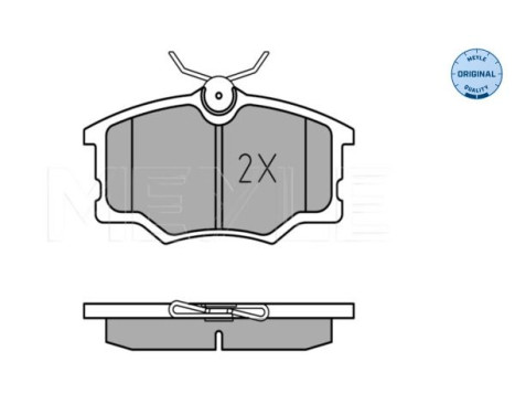 Brake Pad Set, disc brake MEYLE-ORIGINAL Quality 025 235 4616, Image 2