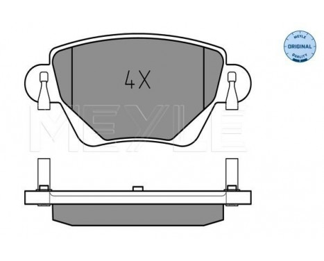 Brake Pad Set, disc brake MEYLE-ORIGINAL Quality 025 235 5717