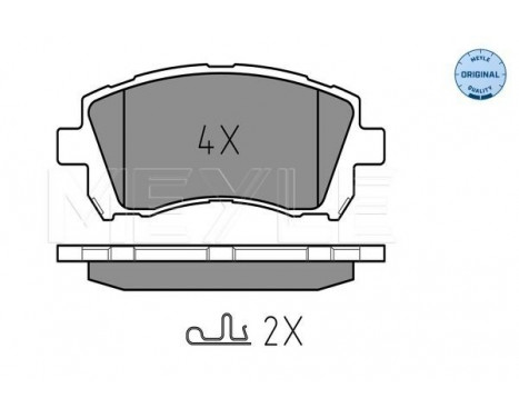 Brake Pad Set, disc brake MEYLE-ORIGINAL Quality 025 235 5817/W