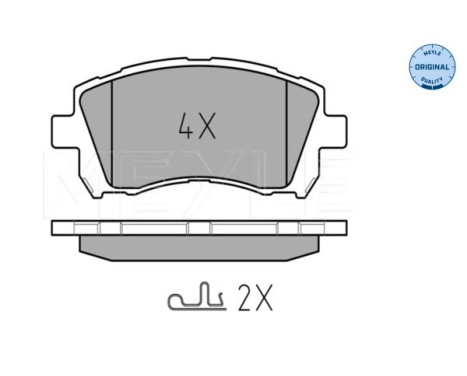 Brake Pad Set, disc brake MEYLE-ORIGINAL Quality 025 235 5817/W, Image 2