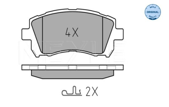 Brake Pad Set, disc brake MEYLE-ORIGINAL Quality 025 235 5817/W, Image 2