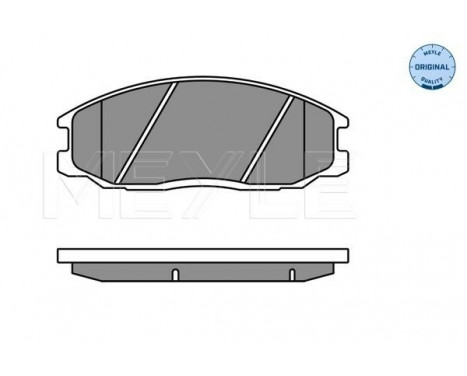 Brake Pad Set, disc brake MEYLE-ORIGINAL Quality 025 235 6916/W